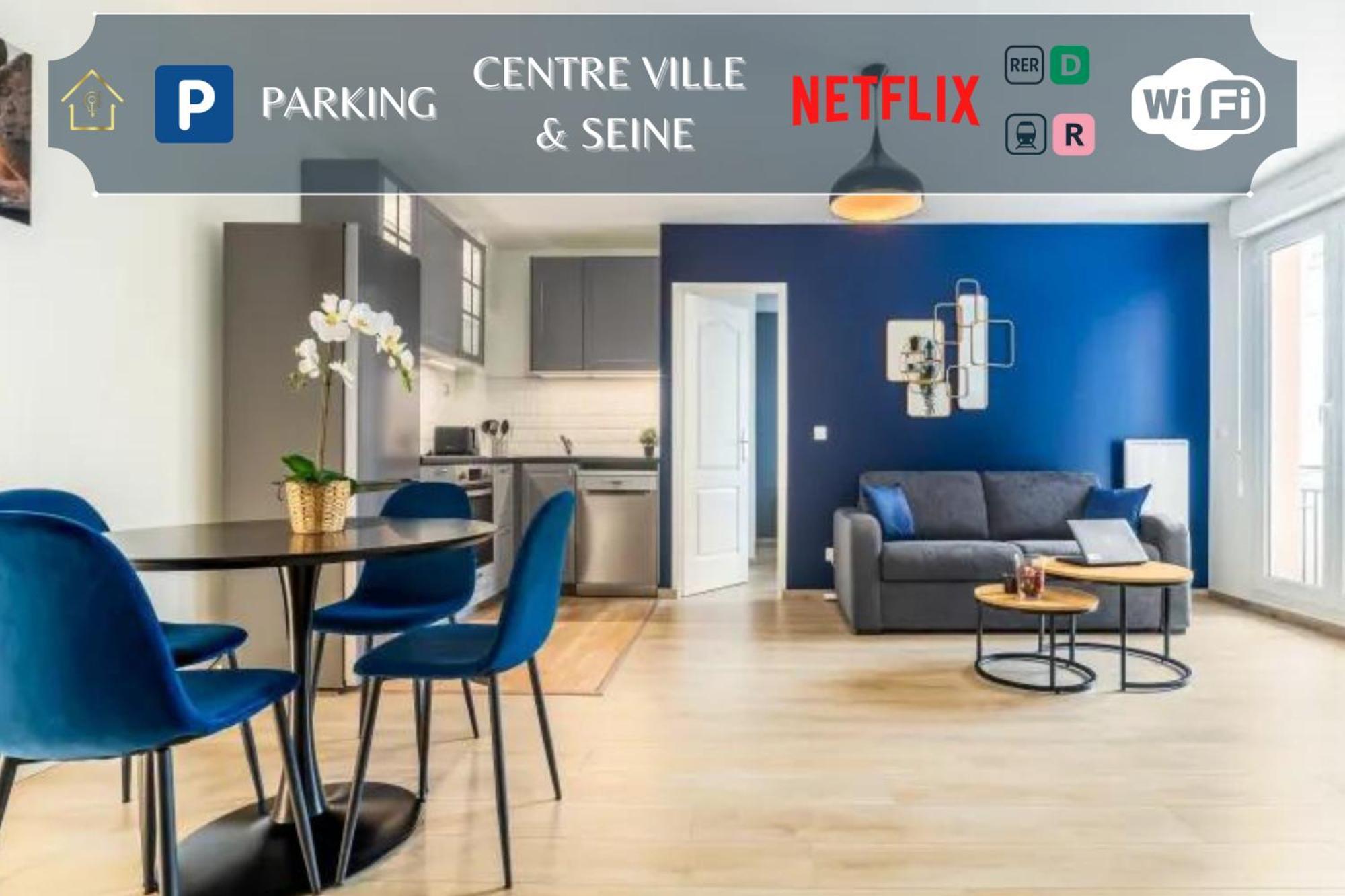 Appartement L'Ilot Bleu Paradis Мелюн Екстериор снимка
