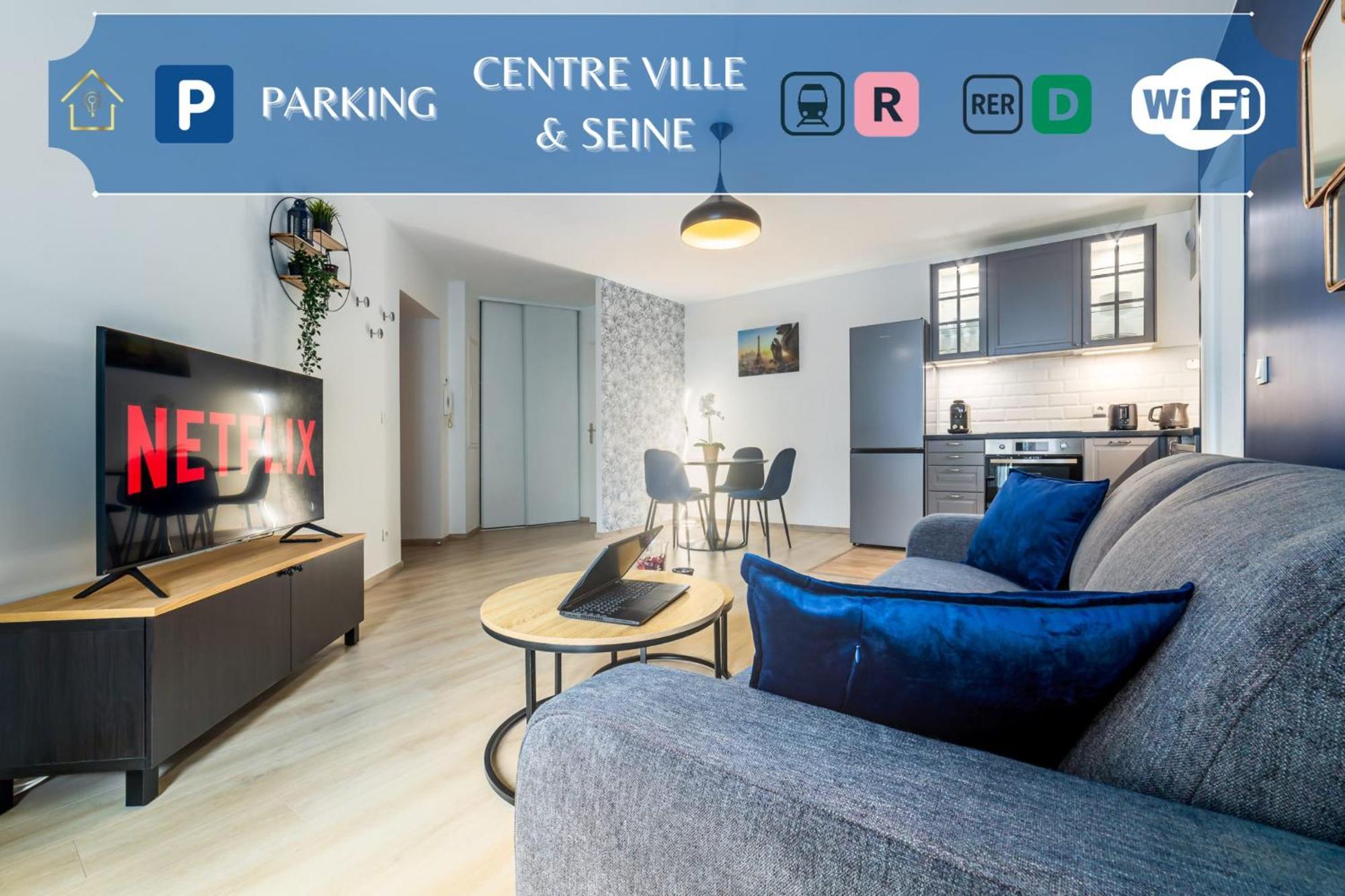 Appartement L'Ilot Bleu Paradis Мелюн Екстериор снимка